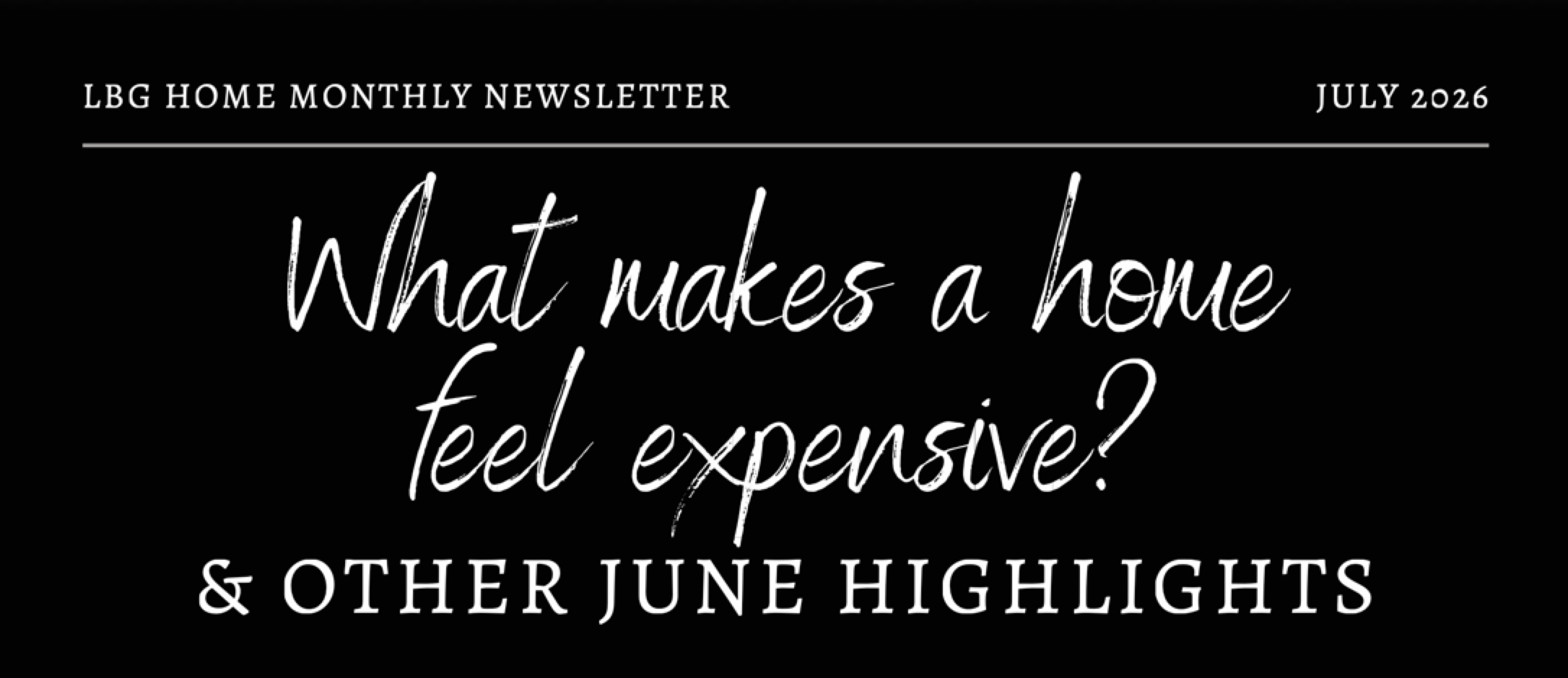 July 2026 Newsletter